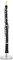 Broadway Gift Oboe Miniatur-Nachbildung, Schwarz/Goldfarben, 1 x 6,25 cm