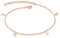 Kim Johanson Edelstahl Damen Fußkettchen *22 Styles* in Roségold mit einem starken Karabinerverschluss inkl. Schmuckbeutel (Summer Love)