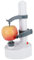 Pelapatate, Pelapatate elettrico Macchina per sbucciare la frutta automatica rotante, Pelapatate multifunzione in acciaio inossidabile per frutta e verdura(bianca)