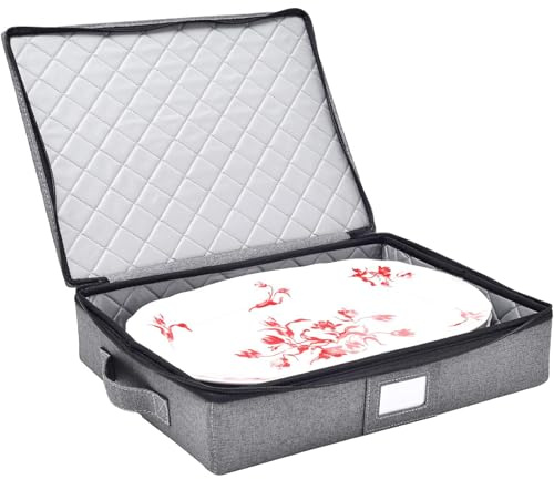 StorageLAB Aufbewahrungsbox, Innenmaße 41,8 x 32,3 cm, mit gesteppten und gepolsterten Oberflächen, strukturierte Oberseite, Boden und Seiten, Filz-Trennwände im Lieferumfang enthalten.
