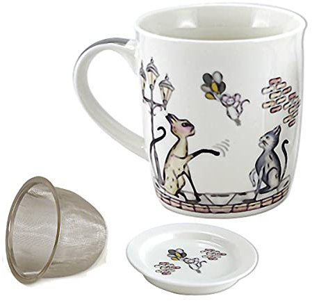 Mug en porcelaine avec infuseur Chary