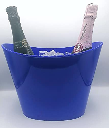 Secchiello per ghiaccio Fresh1-2 bot o bottiglia magnum blu (h22 cm x l30 cm x 18,5 cm)