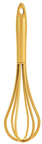 Bodhi2000 Whisk Egg Beater, Hand Mixer, Hand Egg Beater Blender Mixer, Manual Solid Silicone Egg Beater Flour Cream Whisk Mixer Kitchen Baking Tools Yellow