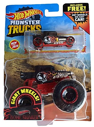 Hot Wheels Monster Trucks Bone Shaker [Maßstab 1:64] inkl. Druckguss-Auto