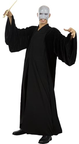 Funidelia | Voldemort Kostüm - Harry Potter für Herren, Zauberer, Hogwarts - Kostüme für Erwachsene & Verkleidung für Partys, Karneval & Halloween - Einheitsgröße - Schwarz