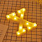 JANDEI - Lettere LED, Numeri Luminosi, Figura a Cuore, 22cm, con Luce Calda per Decorazione e Atmosfera, Luci Notturne Scrivania, Compleanni, Matrimoni, Vetrine. Funzionano con batterie AA (X)