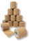 LisaCare selbsthaftende Bandage latexfrei - Bandage selbsthaftend 12 Rollen 5cm breit - Verband Ellenbogen - Haftverband - Kohäsive Bandagen (Beige)