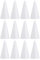 USHOBE 12 Pack Styropoam Caes für Handwerk Schaumbaum Kegel für DIY Handwerk Weiße Schaumkegel Styropoam Polystyrol Coe Formen Handwerkung für Home Party Kinder Tag Hochzeit Weihnachten