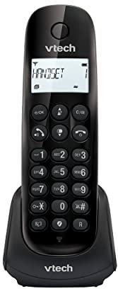 VTech CS1400 DECT Schnurlostelefon mit Anrufersperre, Festnetztelefon, Anrufererkennung/Anklopffunktion, Hintergrundbeleuchtetem Display, ECO-Modus, Freisprechfunktion, Störanrufblocker, Telefonbuch