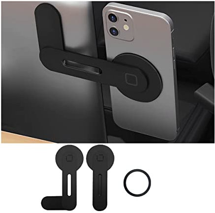 Magnetische Auto-Telefonhalterung, unsichtbares Design für Tesla Model 3/X/Y/S, starker Magnet und 90 ° Drehung, Faltbare Handyhalterung für Auto-Bildschirm, Laptop, kompatibel mit Allen iPhone,