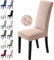BalladHome Stuhlhussen 6er Set Stretch Stuhlbezug Stuhlüberzug Esszimmerstühle Bezug Universale Elastische Hussen waschbar Abnehmba für Hotel, Bankett, Büro, Partys Deko (6 Stück, Kamel)-L