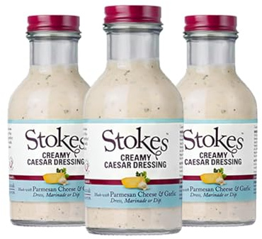 Stokes | Creamy Caesar Dressing 260g | 3 x 260g | A classic creamy salad dressing made with free range eggs, parmesan cheese and garlic.