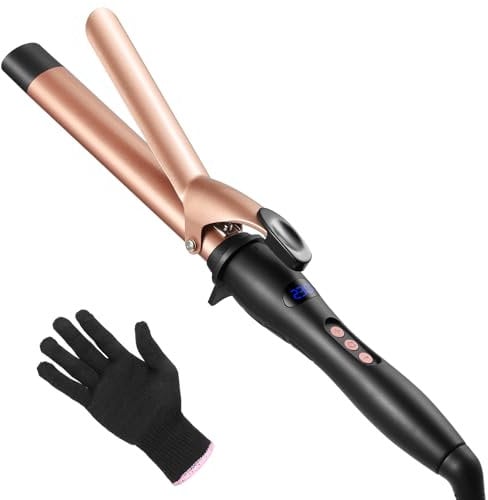 Curling Iron 32mm, Haglater Curling Wand Quick Heating Hair Curler for Long Hair, Ceramic Barrel Curling Tongs with Adjustable Temperature 80-230°C