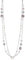 FULU AUTUMN Collier Long en Argent pour Femme Collier Élégance à Double Pendentif en Perles de Cristal Bijou de Mode Cadeau pour Femmes(09-White)