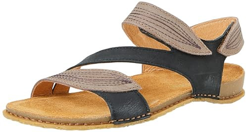 El Naturalista Damen 5810 Panglao Sandalen, Schwarze Federn, 36 EU