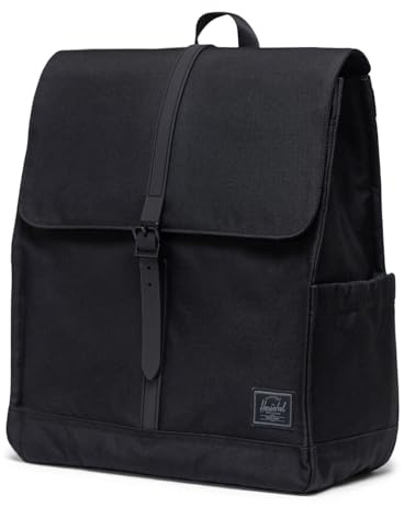 Herschel Unisex City Backpack Black Tonal Standard - 16L