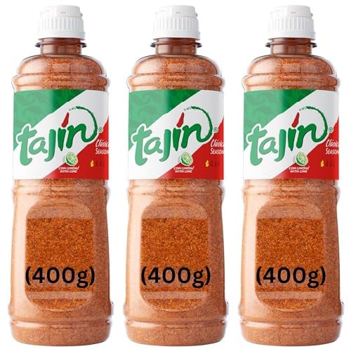 APG Fine Foods Tajin Seasoning Clasico With Lime 400g Tub (Pack of 3) Authentic Mexican Flavouring