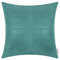 BRAWARM Kunstleder-Kissenbezüge, 45,7 x 45,7 cm, Blaugrün, handgenähtes Leder, dekorativer Kissenbezug für Couch, Sofa, Bett, Wohnzimmer, Zuhause, Garten