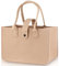 DASHUAIGE Filztasche Einkaufstasche, 39 s 26 x 20 cm Große Einkaufs-Tasche mit Henkel, filztaschen shopper klein, Filz Henkeltasche Tragetasche zur Spielzeug Aufbewahrung(khaki)
