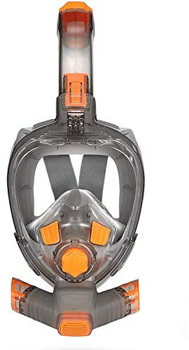 GagalU Faltbare Tauchmasken, Vollgesichts-Tauchmaske für Erwachsene und Jugendliche, Anti-Beschlag-Brille, Unterwasser-Weitsicht, transparente Schnorchel-Schwimmmaske