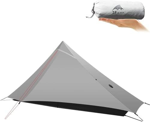 KIKILIVE ultraleichtes Campingzelt Neues LanShan für den Außenbereich,1 Personen Zeltunterstand perfekt für Camping,Rucksacktourismus und Wanderungen Grau
