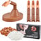 Practice Hand for Acrylic Nails,Fake Nail Hand Practice Model,Flexible Nail Training Hand for DIY Nail Manicure,Adjustable Practice Finger and Replaceable Nail Tips White/Brown
