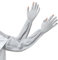 Antcher UV-Schutzhandschuhe für Damen, Anti-UV, Radfahren, Fahren, Eisseide, Armstulpen, lange Handschuhe für Sport, Golf, Wandern, Angeln (hellgrau)