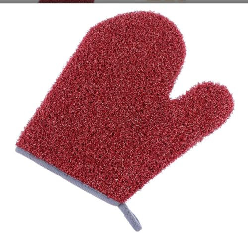 HZDSJD Swimming Pool Cleaning Glove for Swimming Pool Hot Tub Spa Scrubbing Mitt, Pool Scrubbing Glove, Red