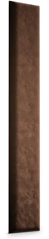 Muralo - Samt Wandkissen Stoff Polster-Paneel für Schlafzimmer Wohnzimmer Bett Wandpolster Bettkopfteil Lendekissen Modern Luxus Gepolstert Magic Velvet (Braun, 100 cm x 20 cm)