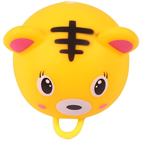 Parliky Straßenhupe Cartoon-Hupe Für Junge Mädchen Mit Helmlicht Und Hupe Hupen Für Fahrradzubehör Gelb Laute Töne Für Dauerlicht Und Blinklicht