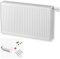 DESIGNO Universal Kompakt Ventil Heizkörper Typ 33 - BH-600 x BL-900 | inkl. Buderus Thermostatkopf Logafix BD1-W0 - Ventileinsatz - Montagezubehör