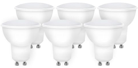 DAVLED - Bombilla LED - Bombilla GU10 Led - Bombilla led gu10 - Halogenos Led Empotrables Techo - Ojo de Buey - Gu 10 Luz Blanca - Light Bulb - Lampada - EXCELENTE ILUMINACIÓN - PACK 6