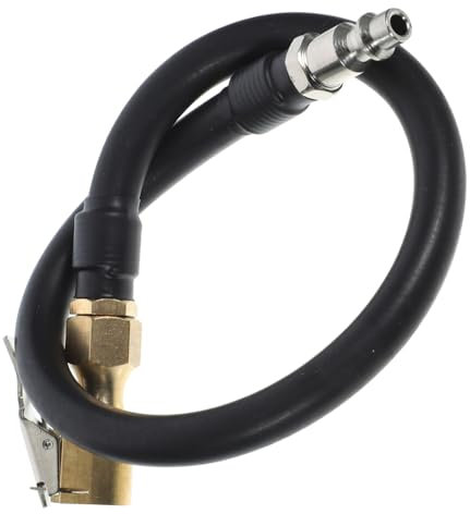 SOLUSTRE Air Chuck Inflator Tire Inflator Hose 40cm Quick Connect Rubber Hose Adapter for Car and Bicycle Compressor Accessories Flexible Motorbike Extension