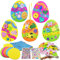 Luckeey 15 Stück Ostern Basteln Kinder Ostereier Anhänger, Kreative Osterbasteln mit Kindern, mit Moosgummi Teilen, Osterdeko zum Basteln für Ostern