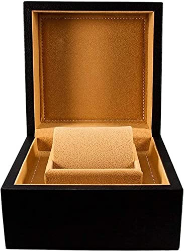 Scatola porta orologi in legno di lusso leggero Scatola porta orologi Scatola porta orologi Scatola porta orologi portatile (Colore : Nero)