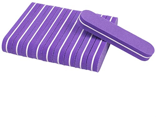 Lima per unghie, buffer per unghie, Mini lima for unghie in spugna di colore misto da 200 pezzi, 100/180(Lime)