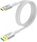 SUNGUY Cavo USB Type-C, 1M 10 Gbps Cavo USB C to USB Compatibile con iPhone 16/15 Pro Plus Max, Galaxy S21A52, Redmi Note 11, SSD, Google Pixel 8/8 Pro, MacBook Pro 2020, Android Auto-Bianco