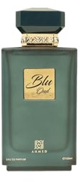Ahmed Al Maghribi Blue Oud 100ml Unisex | Long Lasting, Cypress, Agarwood, Incense