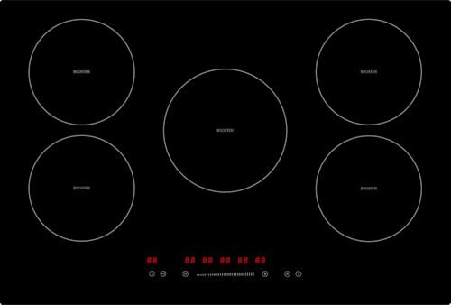 Sovereign AT70IDI 70cm Five Zone Induction Hob Satin Glass with 99min Timer