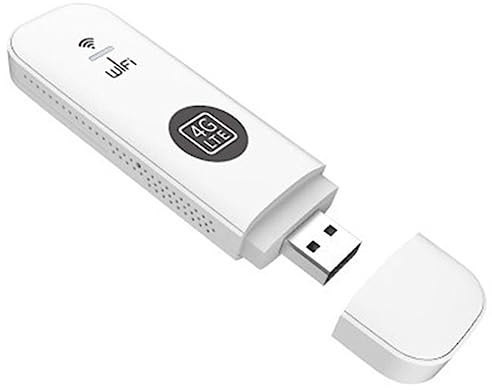 Rtauhife Enrutador de MóDem WiFi USB 4G con Ranura para Tarjeta SIM Enrutador WiFi InaláMbrico para Coche 4G LTE Compatible con B28 Banda Europea-