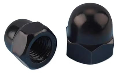 Tuercas de bellota, 2-20 unidades, acero inoxidable, tuercas ciegas negras, M3/M4/M5/M6/M8/M10/M12/M20, tapa de tuerca ciega.(M6(10PCS))