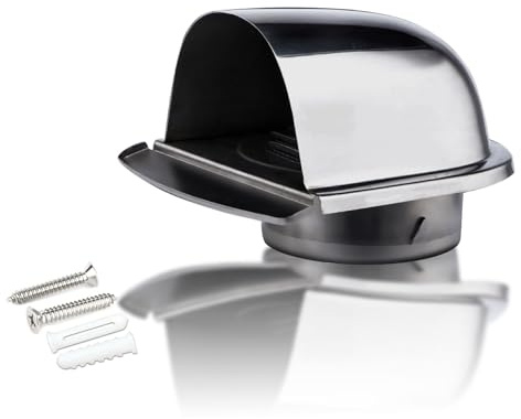 EntlüFtungsabdeckung 120mm LüFtungsgitter Round Soffit Vents Insektenschutz Abluftgitter Zuluft Abluft Gitter LüFtung FüR Klimaanlage, Garage, AußEnwand, Bad, KüChe(201 material,150mm(6in))