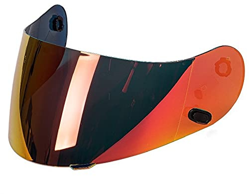 Motorcycle Helmet Visor Lens, Helmet visor lens, Motorcycle Full Face Fits H-JC HJ-09 CL-15/16/ 17 /AC-10 /CL-12 /CL-Y/CS-12(Smoke revo gold), SZ-38511(Smoke Revo Gold)