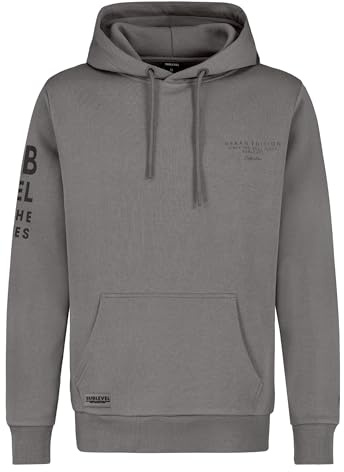 Sublevel Herren Hoodie | Baumwolle | Normal Fit | ohne Kragen | Langarm | Einfarbig | atmungsaktiv | Pull On | Casual-Style | ideal für Urlaub