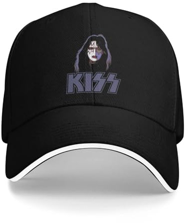 OUAAIECE Unisex Rockband Ace Frehley Hüte Modisch Baseballkappe Snapback Hut Reisekopfbedeckung Verstellbare Passform