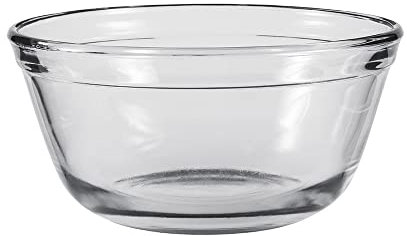 Anchor Hocking 81573 1 Litre Glass Mixing Bowl Batter Bowl Toughened Glass - Set of 6
