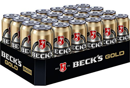 Beck´s Gold, 24er Pack, (24 x 500 ml) inc. 6.00€ EINWEG Pfand Dose