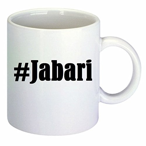 Kaffeetasse #Jabari Hashtag Raute Keramik Höhe 9,5cm ? 8cm in Weiß