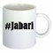 Kaffeetasse #Jabari Hashtag Raute Keramik Höhe 9,5cm ? 8cm in Weiß
