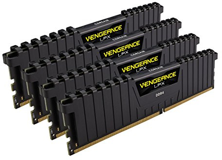 Corsair Vengeance LPX 32GB (4x8GB) DDR4 2400MHz C16 XMP 2.0 High Performance Desktop Arbeitsspeicher Kit, schwarz
